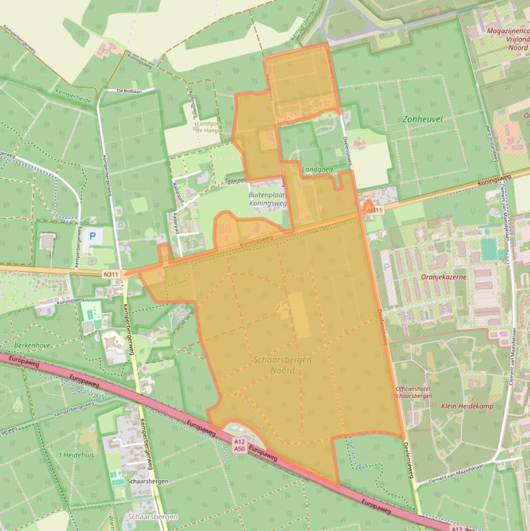 Kaart van postcodegebied 6816TD.