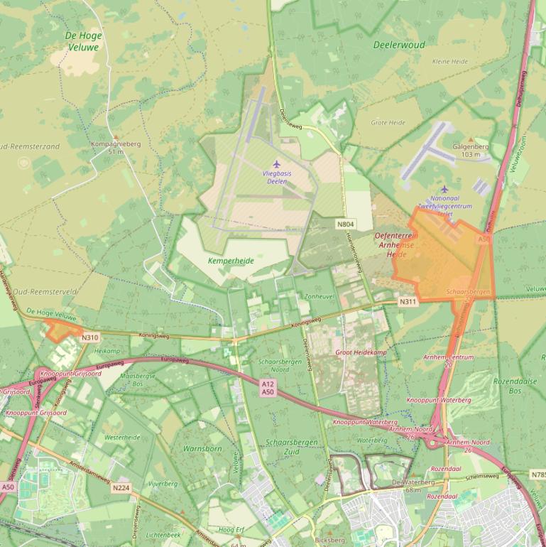 Kaart van postcodegebied 6816TJ.