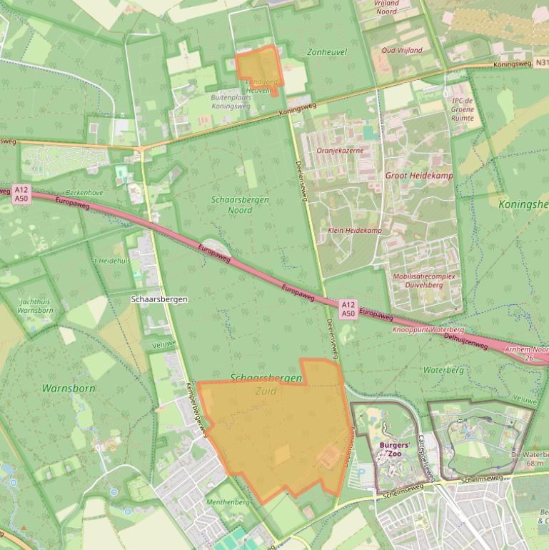 Kaart van postcodegebied 6816TR.