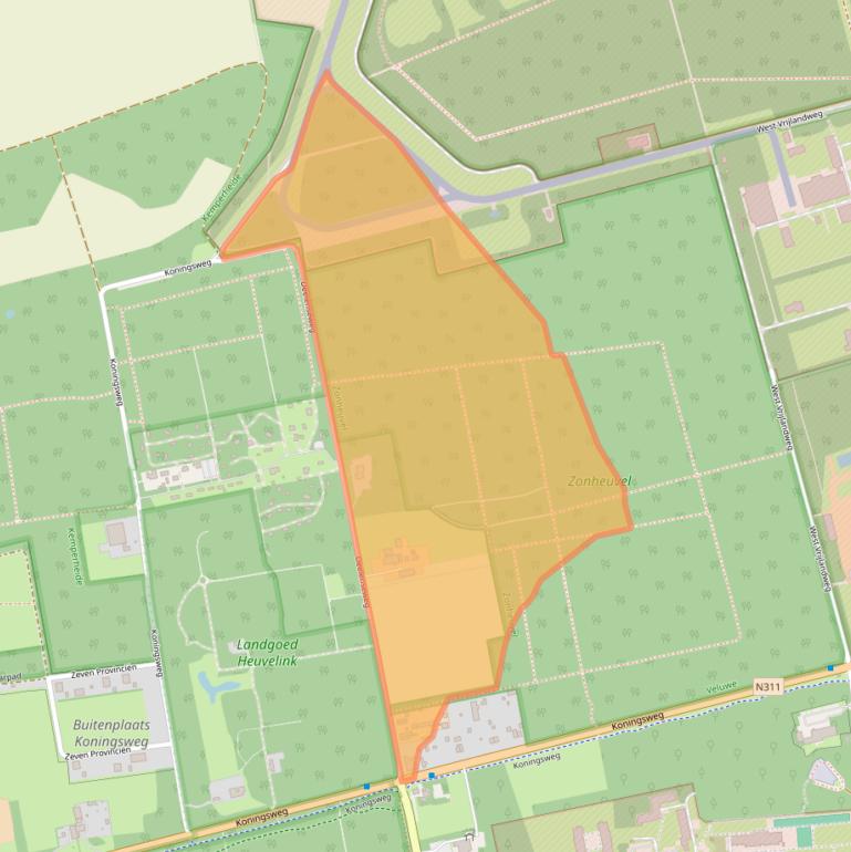 Kaart van postcodegebied 6816TT.