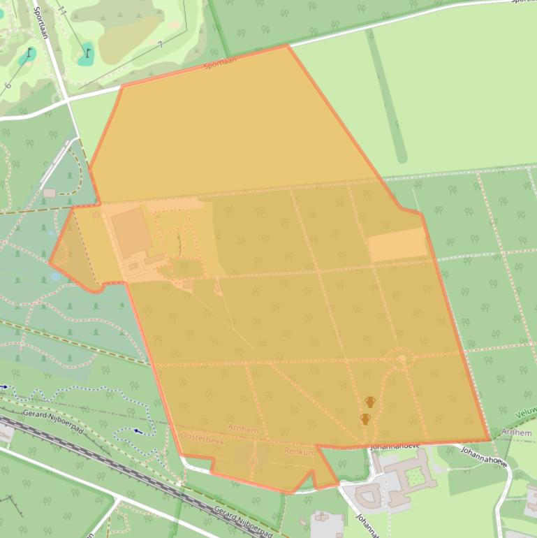 Kaart van postcodegebied 6816VG.