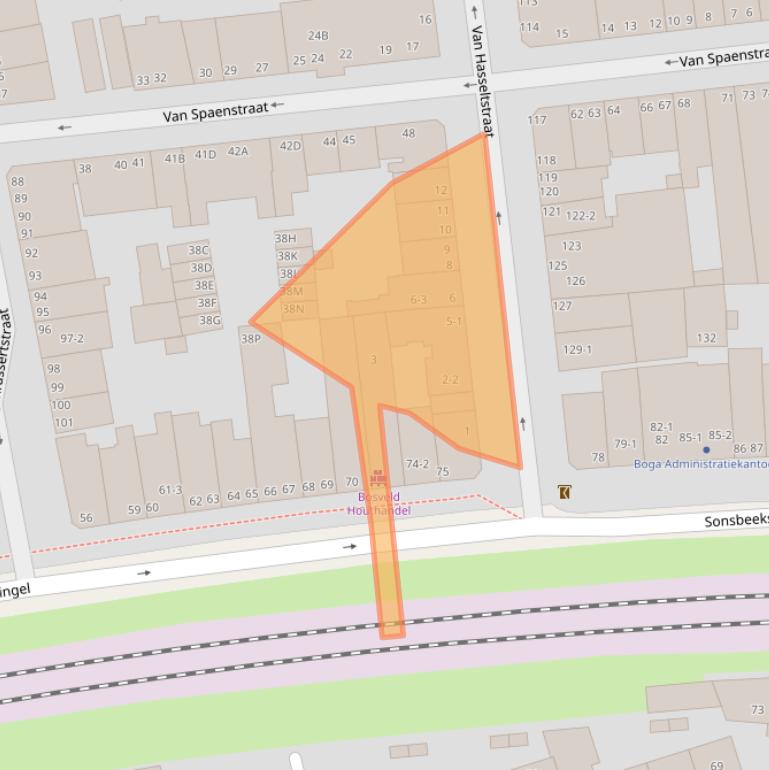 Kaart van postcodegebied 6821AL.