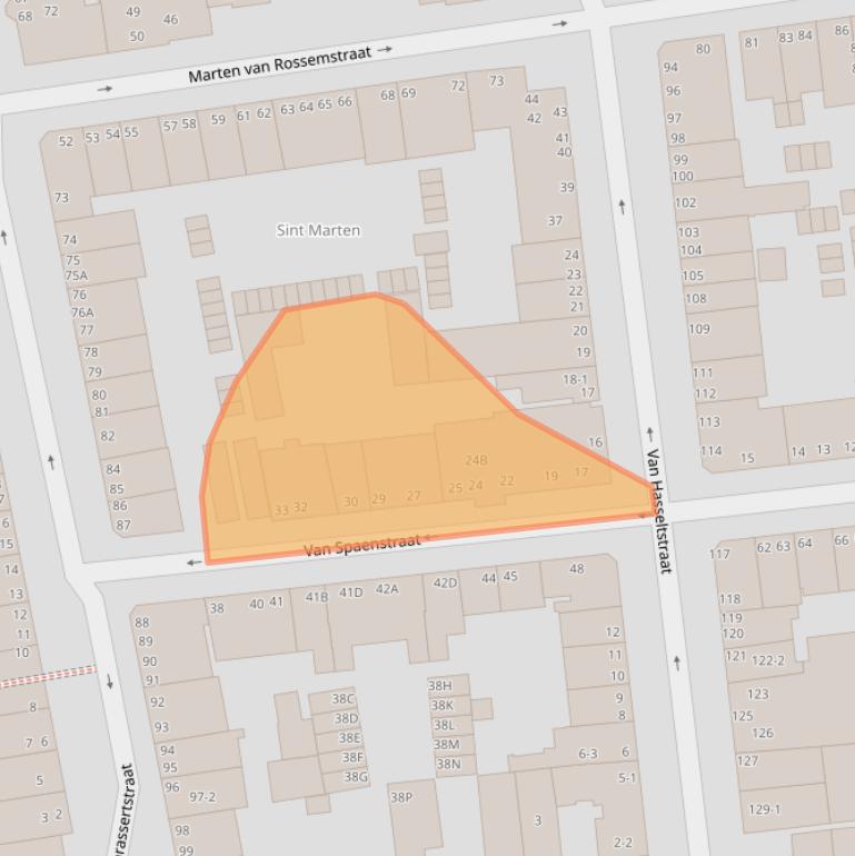 Kaart van postcodegebied 6821AV.