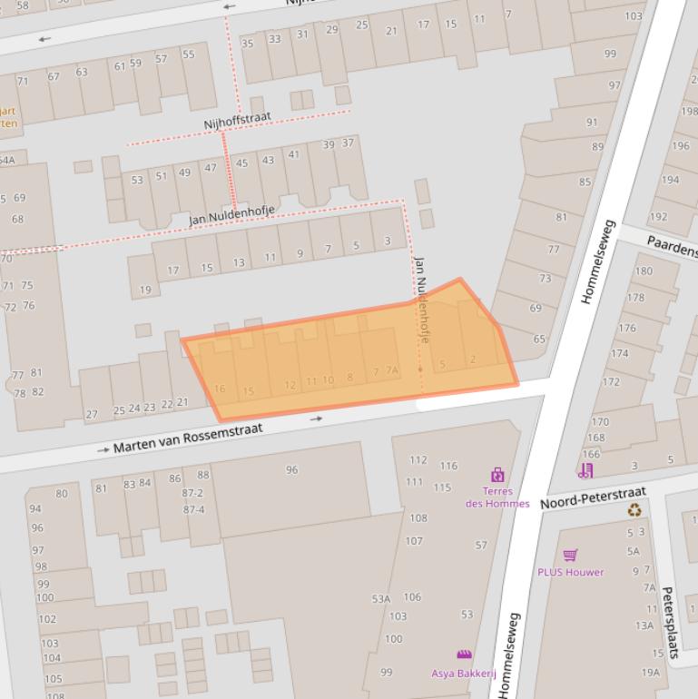 Kaart van postcodegebied 6821BA.