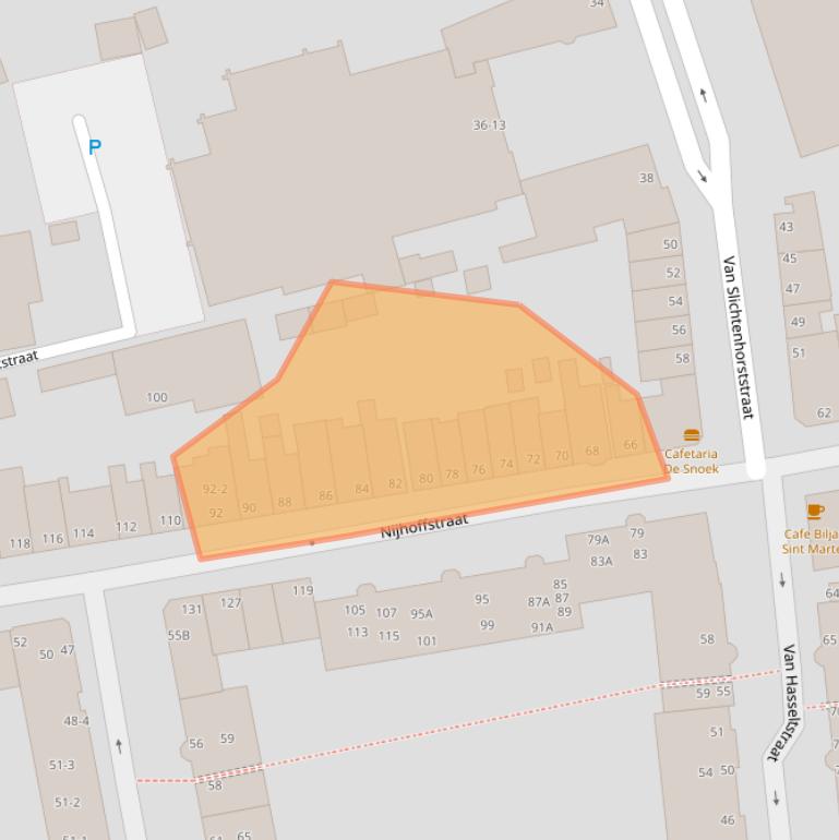 Kaart van postcodegebied 6821BN.