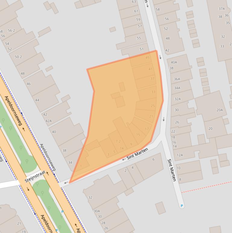 Kaart van postcodegebied 6821BS.