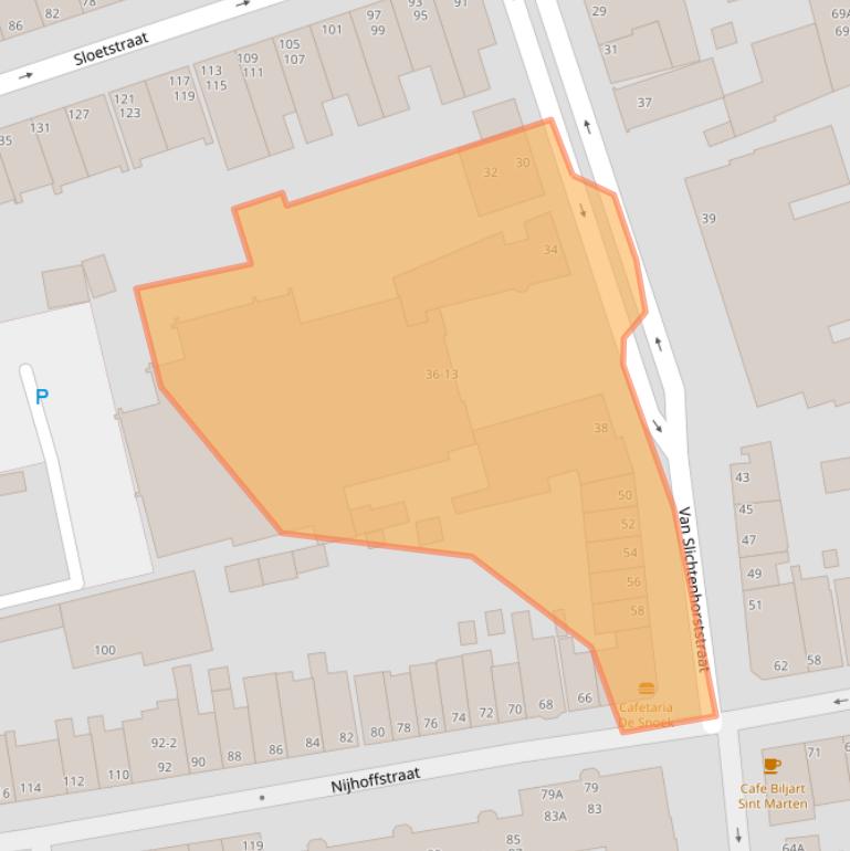 Kaart van postcodegebied 6821CM.