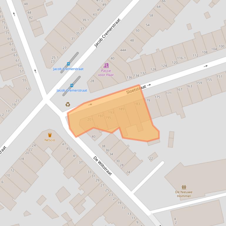 Kaart van postcodegebied 6821CT.