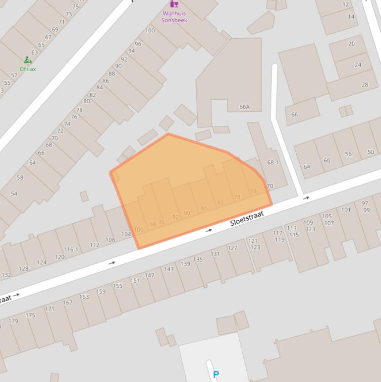 Kaart van postcodegebied 6821CX.