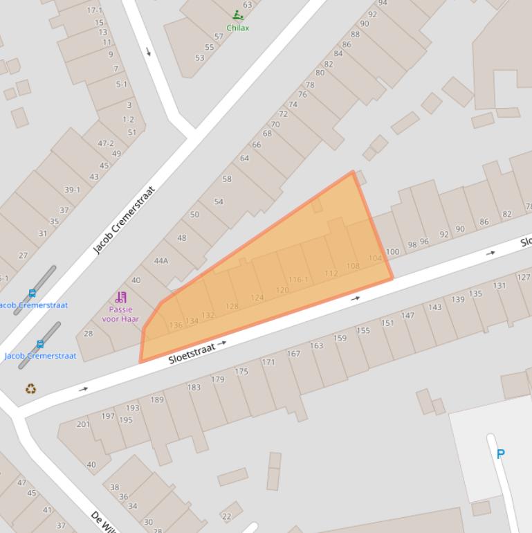 Kaart van postcodegebied 6821CZ.