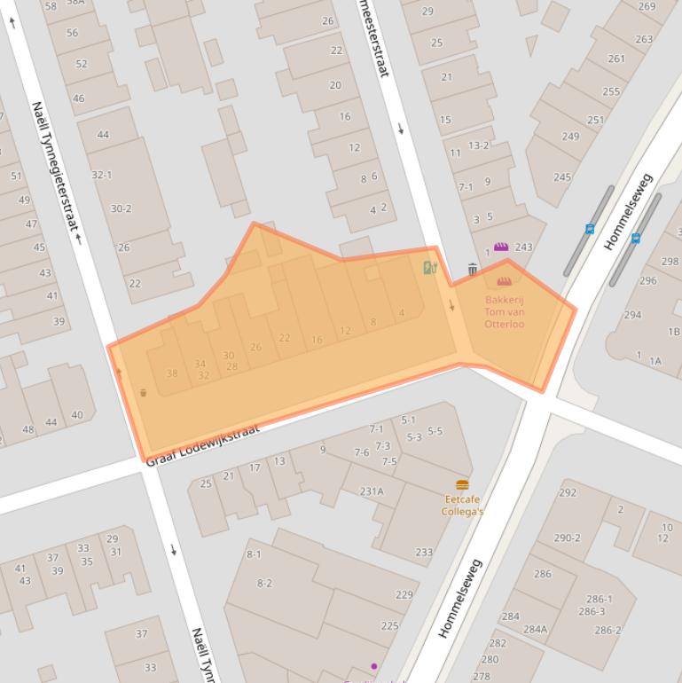 Kaart van postcodegebied 6821ED.