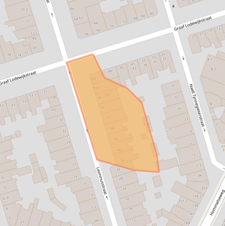 Kaart van postcodegebied 6821ES.