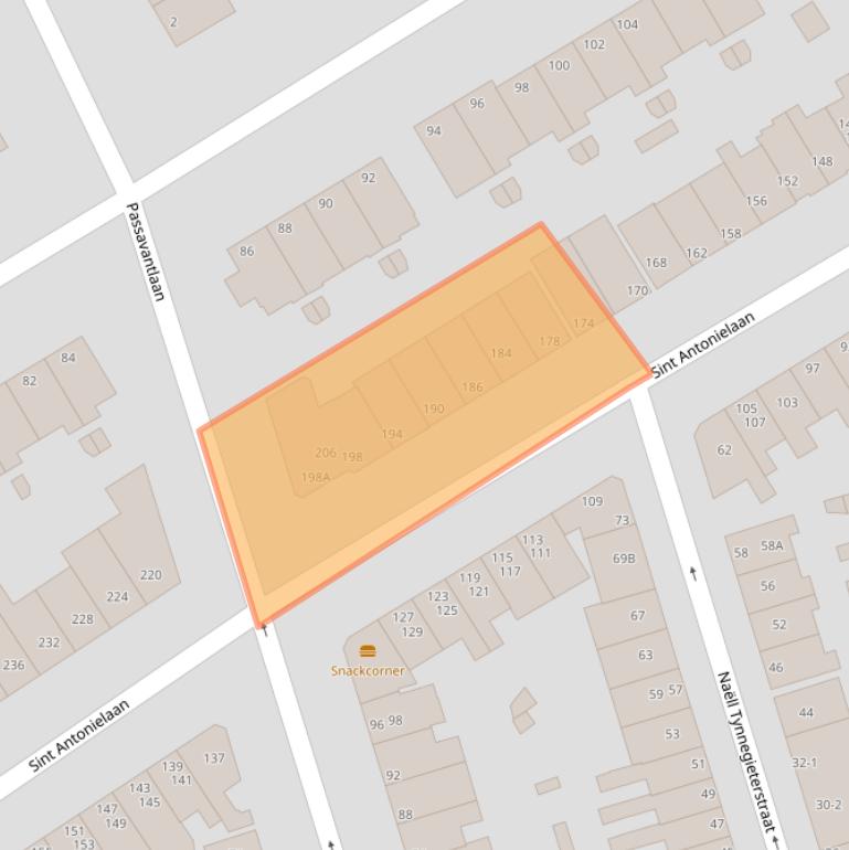 Kaart van postcodegebied 6821GL.