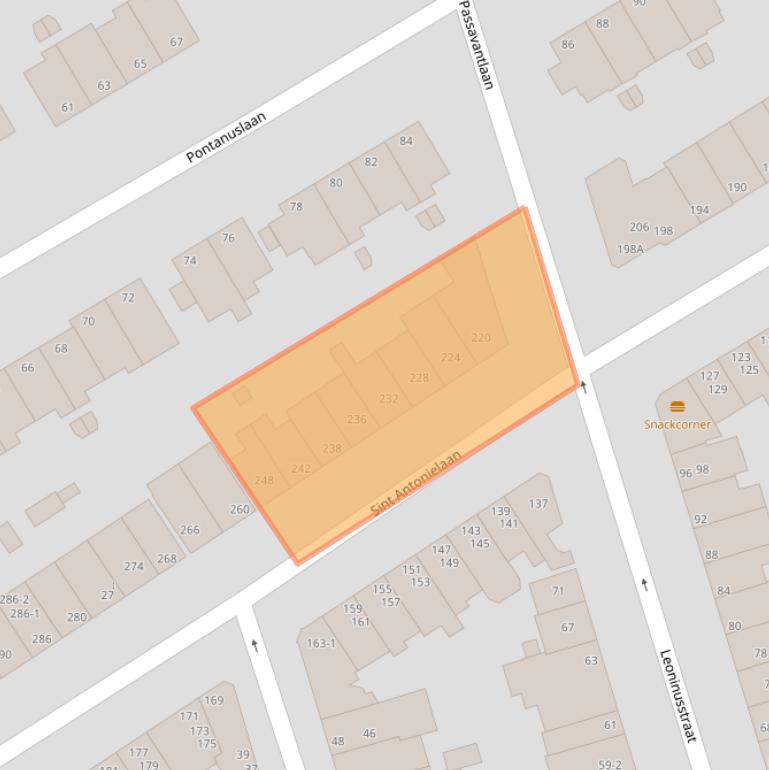 Kaart van postcodegebied 6821GM.