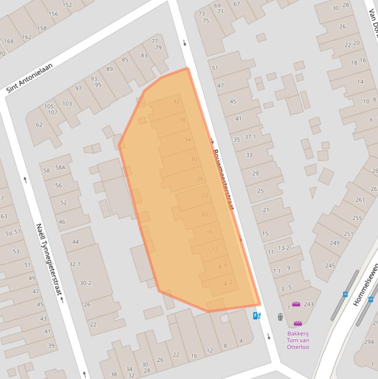 Kaart van postcodegebied 6821GT.