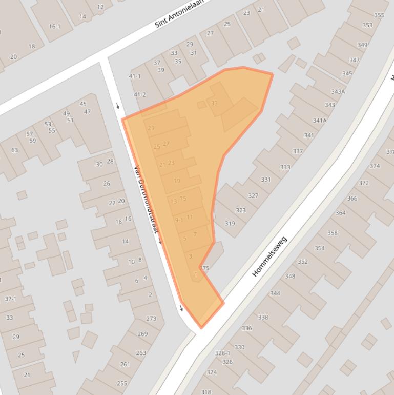 Kaart van postcodegebied 6821GW.