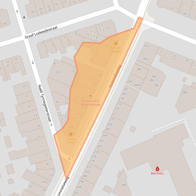 Kaart van postcodegebied 6821LG.