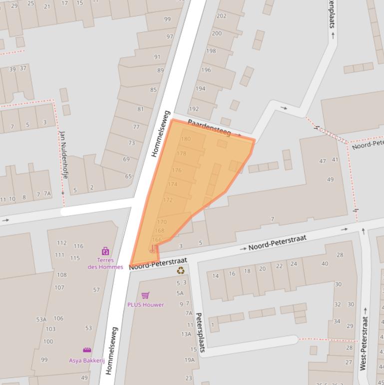 Kaart van postcodegebied 6821LP.