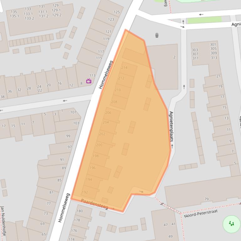 Kaart van postcodegebied 6821LR.