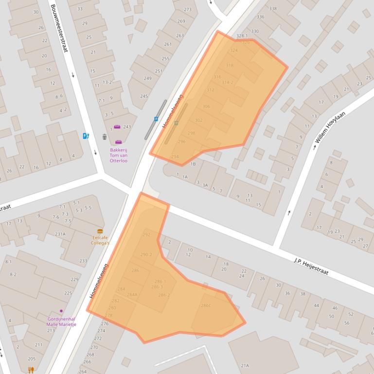 Kaart van postcodegebied 6821LT.
