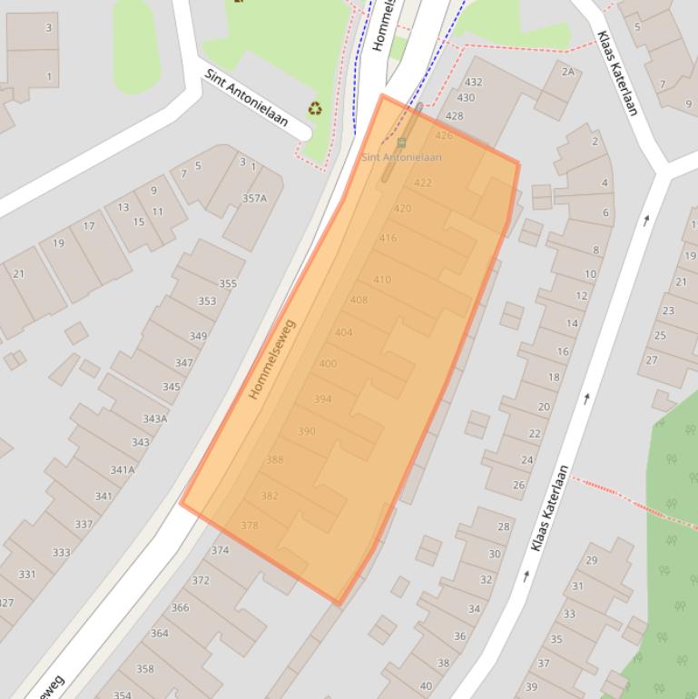 Kaart van postcodegebied 6821LW.