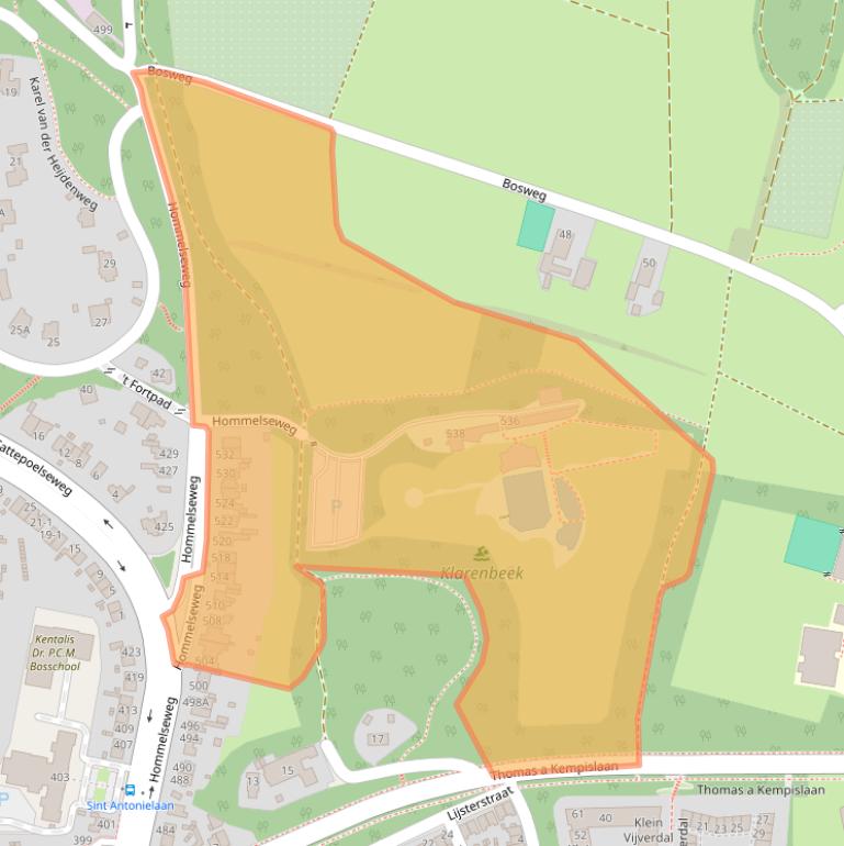 Kaart van postcodegebied 6821LZ.