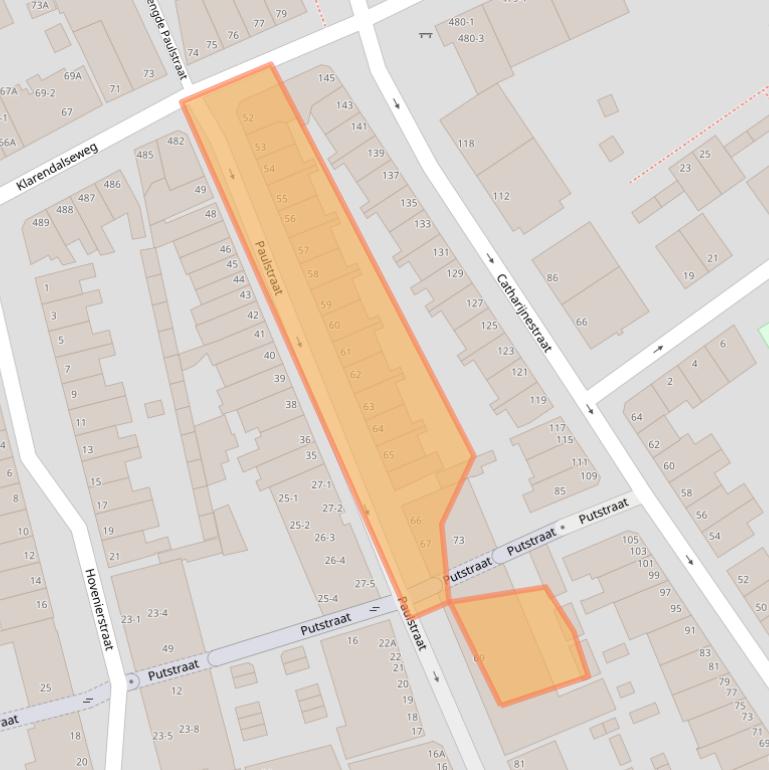 Kaart van postcodegebied 6822BS.