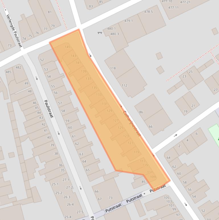 Kaart van postcodegebied 6822CC.