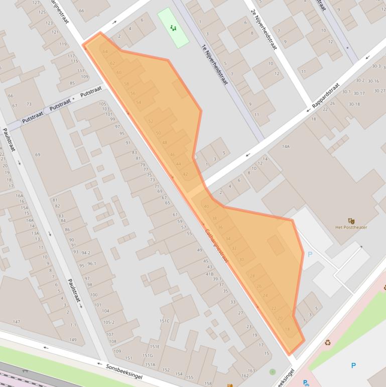 Kaart van postcodegebied 6822CD.