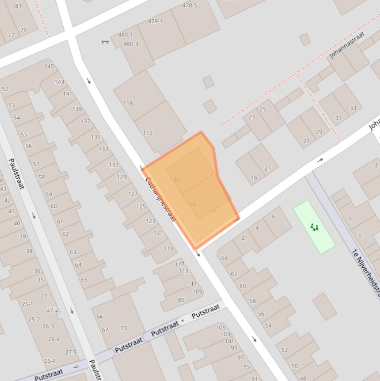 Kaart van postcodegebied 6822CE.