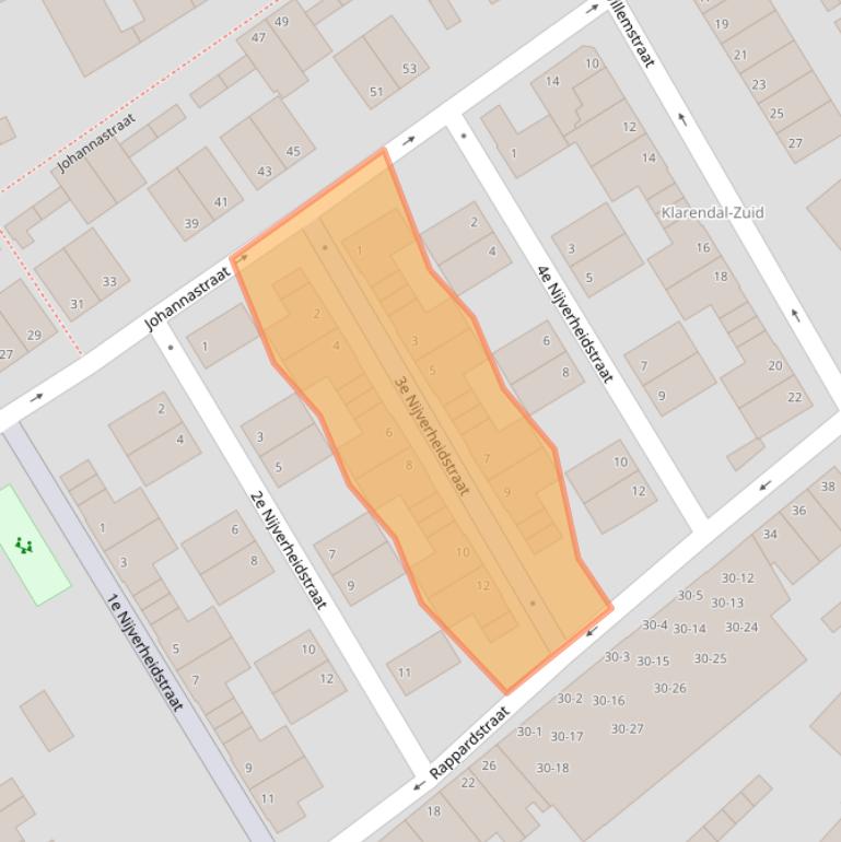 Kaart van postcodegebied 6822CP.