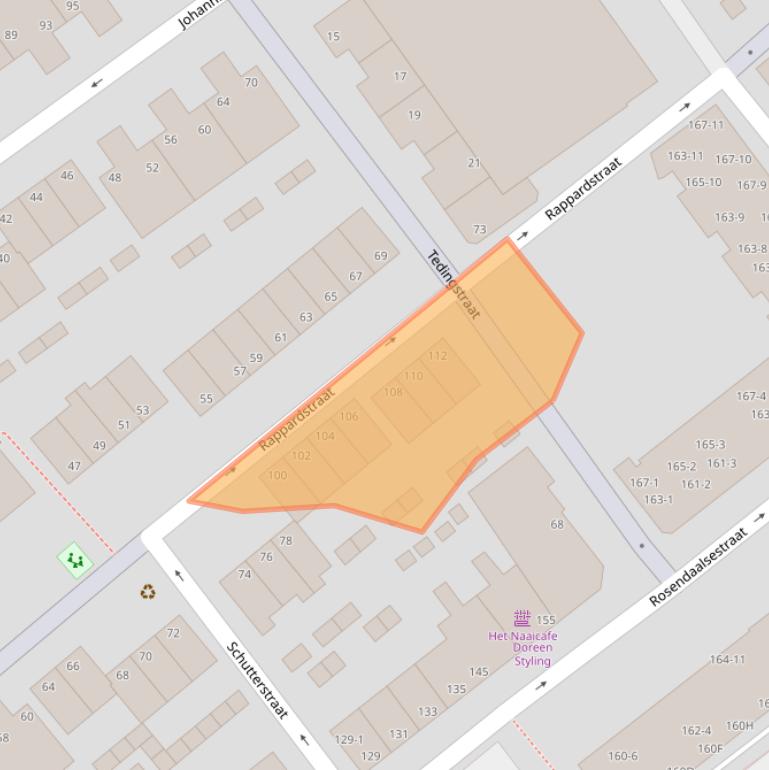 Kaart van postcodegebied 6822DA.