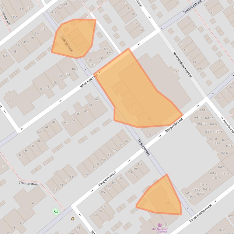 Kaart van postcodegebied 6822DE.