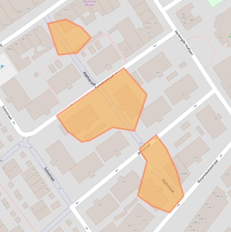Kaart van postcodegebied 6822DT.