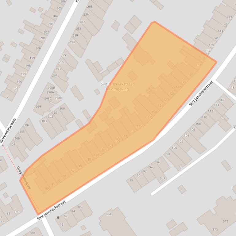 Kaart van postcodegebied 6822EK.