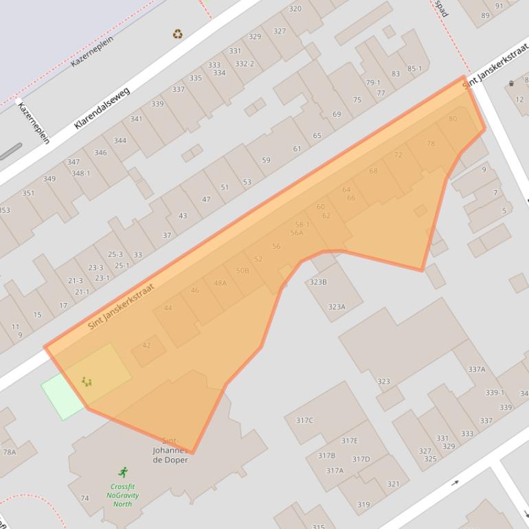 Kaart van postcodegebied 6822EM.