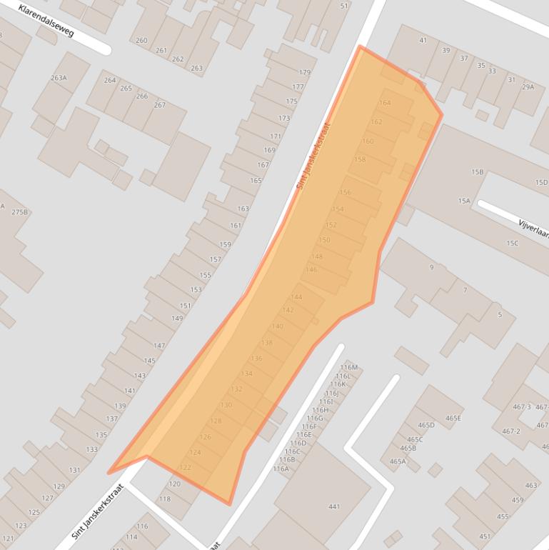 Kaart van postcodegebied 6822EP.