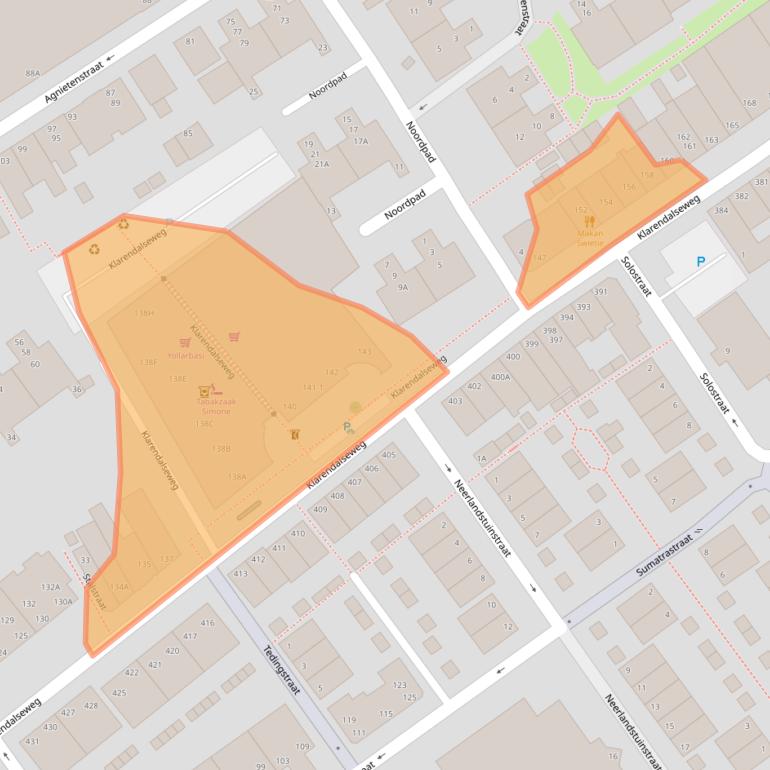 Kaart van postcodegebied 6822GG.