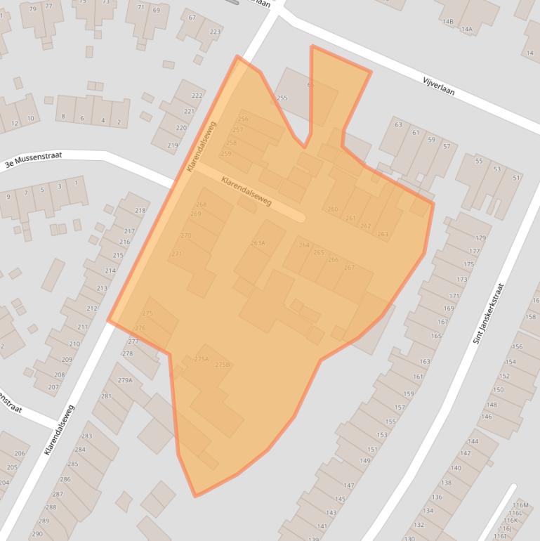 Kaart van postcodegebied 6822GL.