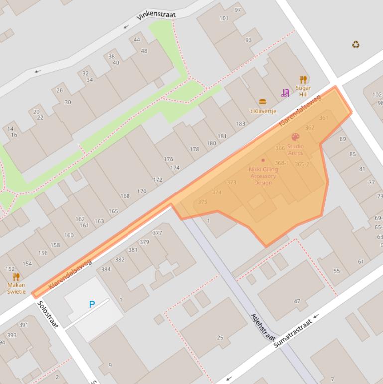 Kaart van postcodegebied 6822GS.