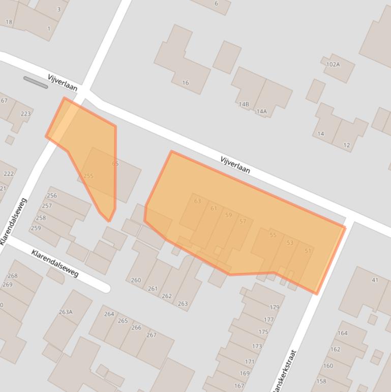 Kaart van postcodegebied 6822HB.