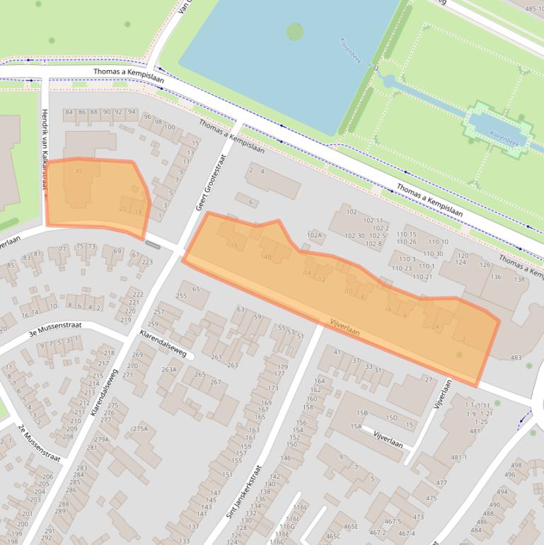 Kaart van postcodegebied 6822HE.