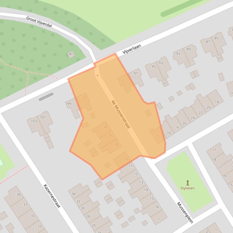 Kaart van postcodegebied 6822HK.