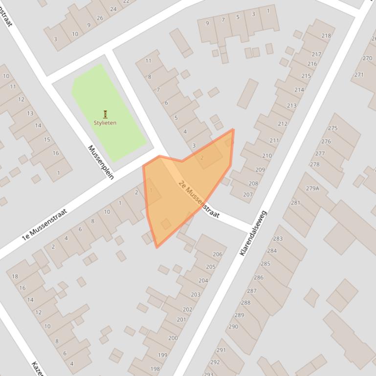 Kaart van postcodegebied 6822HM.