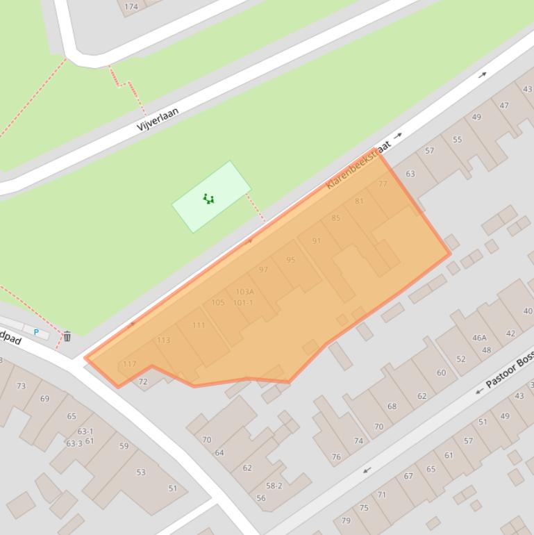 Kaart van postcodegebied 6822HT.