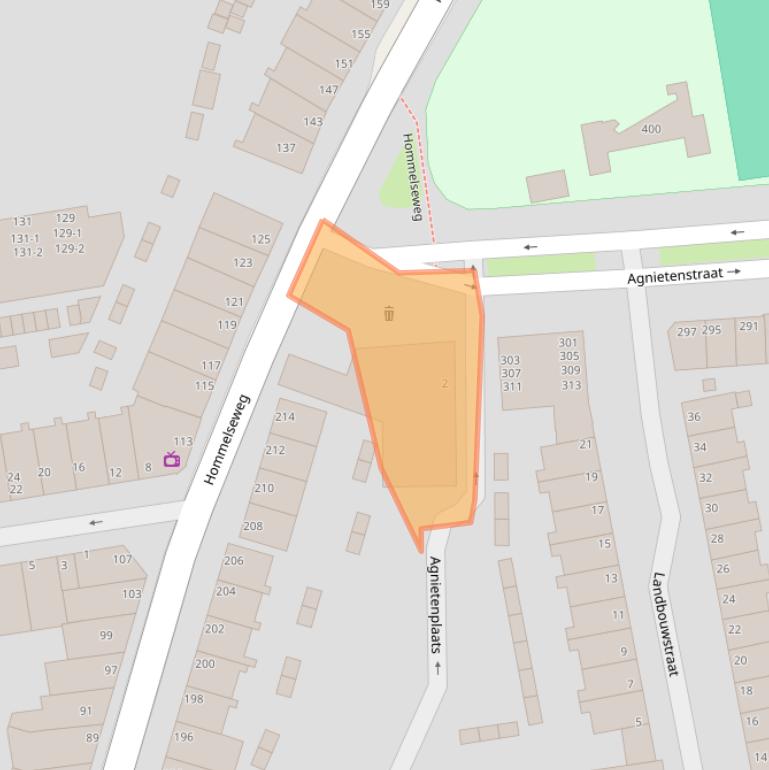 Kaart van postcodegebied 6822JD.