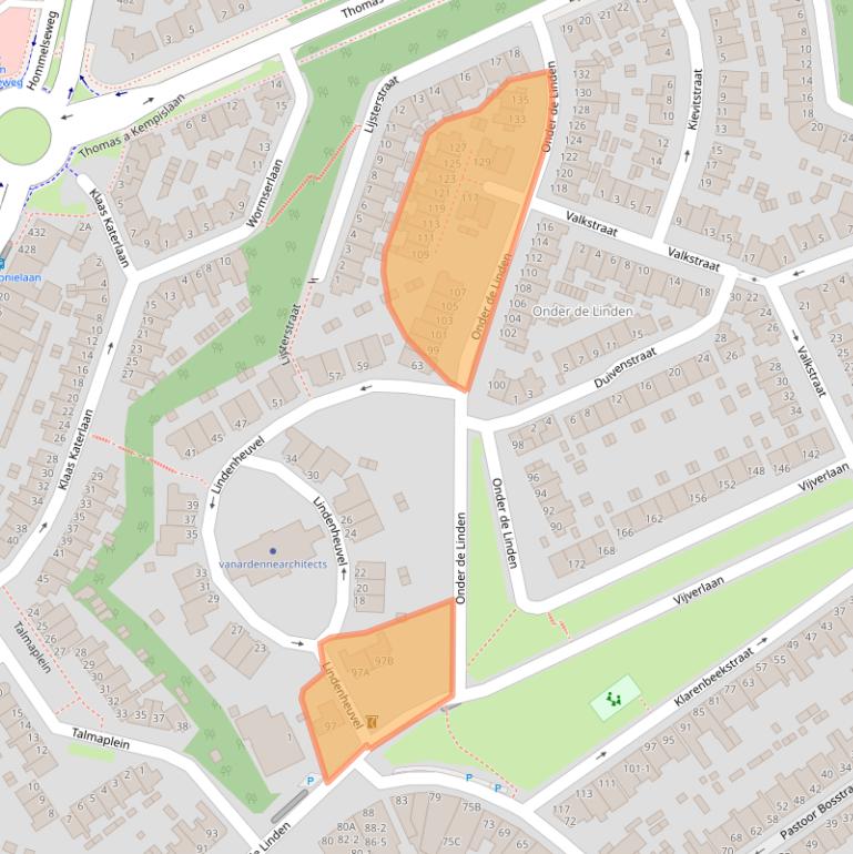 Kaart van postcodegebied 6822KK.