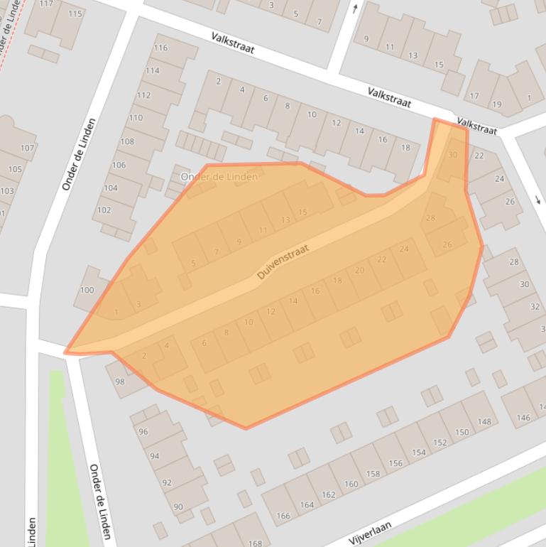 Kaart van postcodegebied 6822KR.