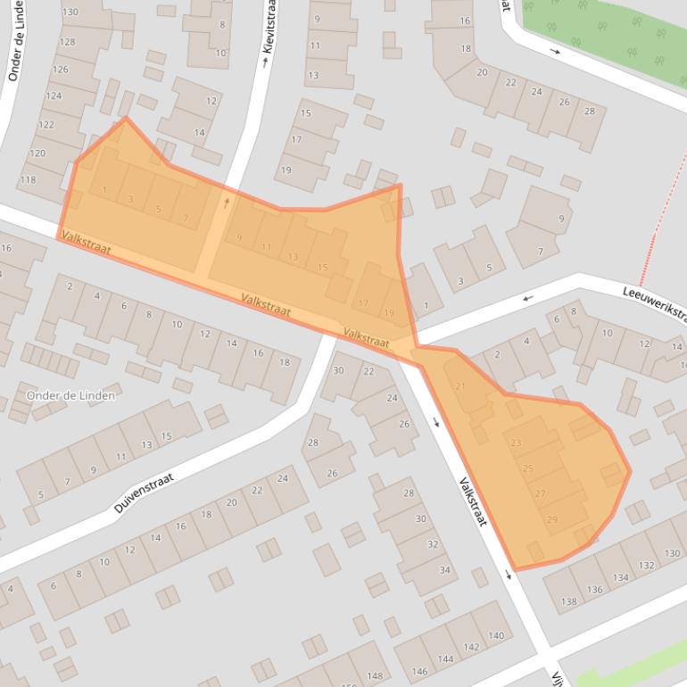 Kaart van postcodegebied 6822KS.