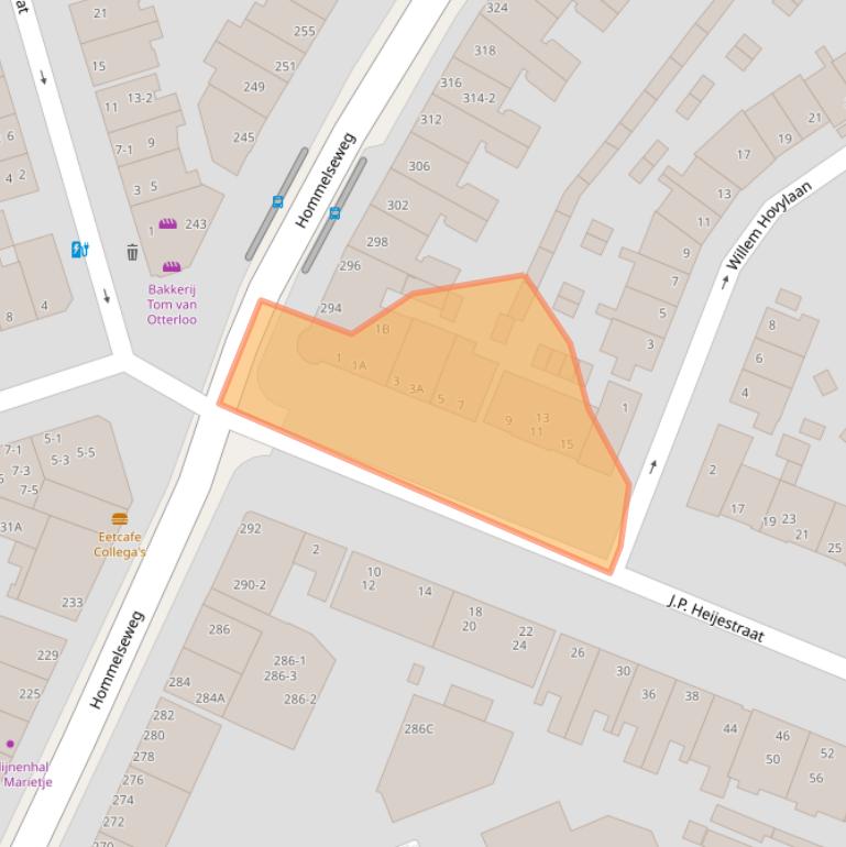 Kaart van postcodegebied 6822LD.